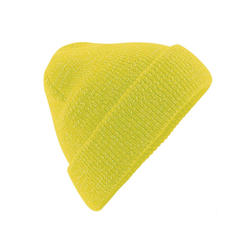 Beechfield Gorro reflectante B407 color amarillo fluorescente