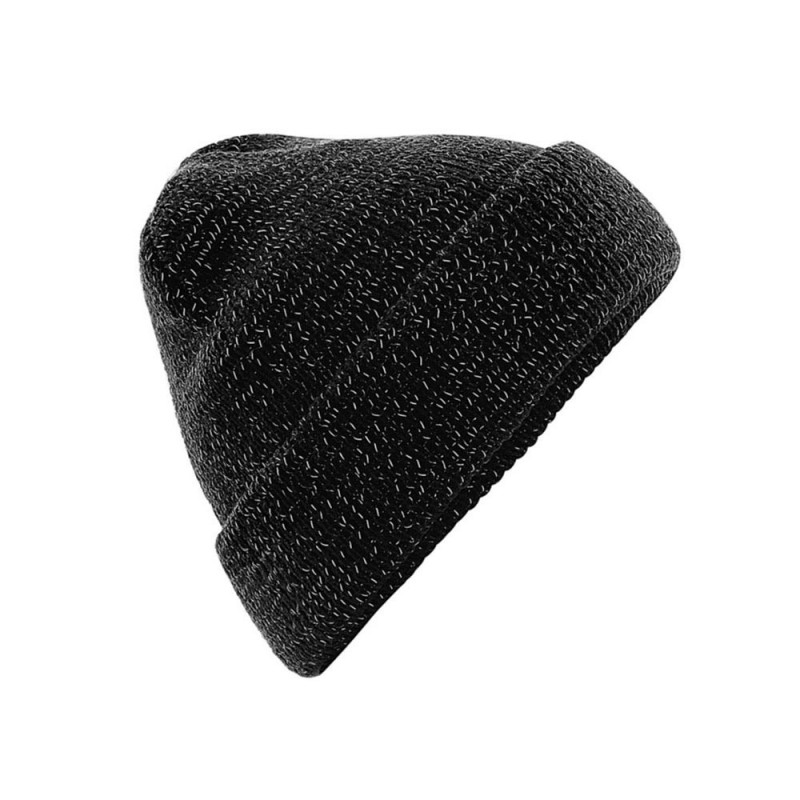 Beechfield Gorro reflectante B407 color negro