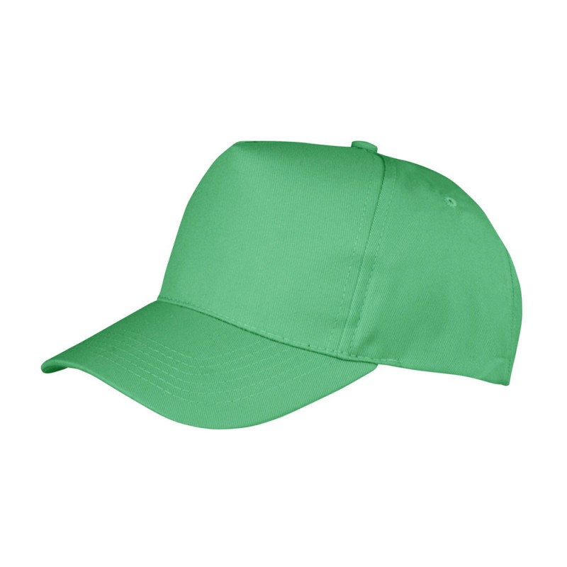 Result Gorra 5 paneles boston RC084X color manzana verde