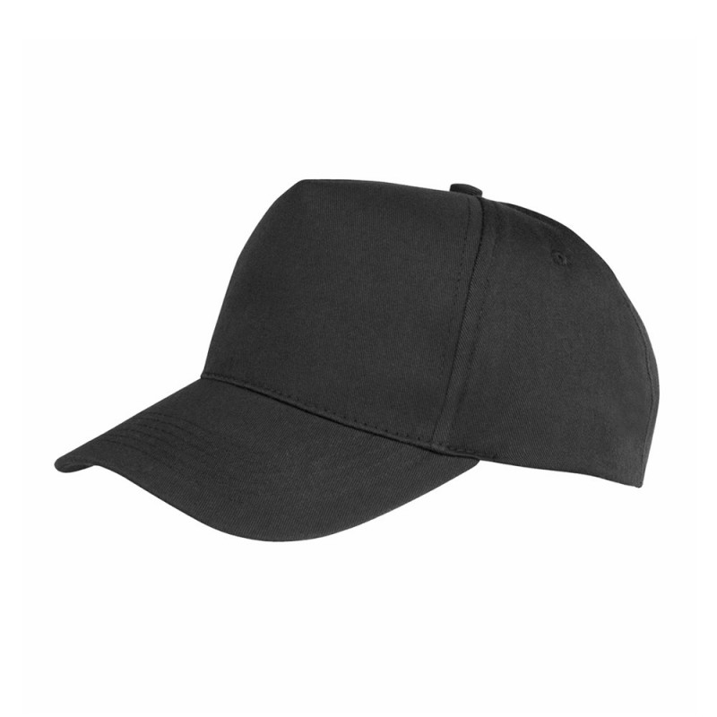 Result Gorra 5 paneles boston RC084X color negro