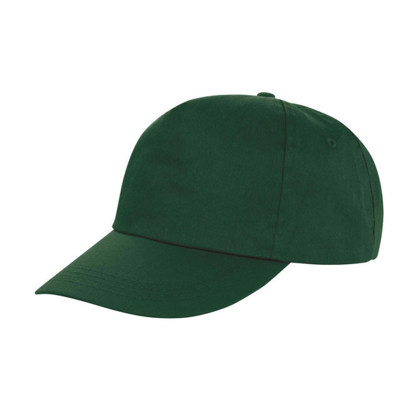 Result Gorra 5 paneles houston RC080X color botella verde